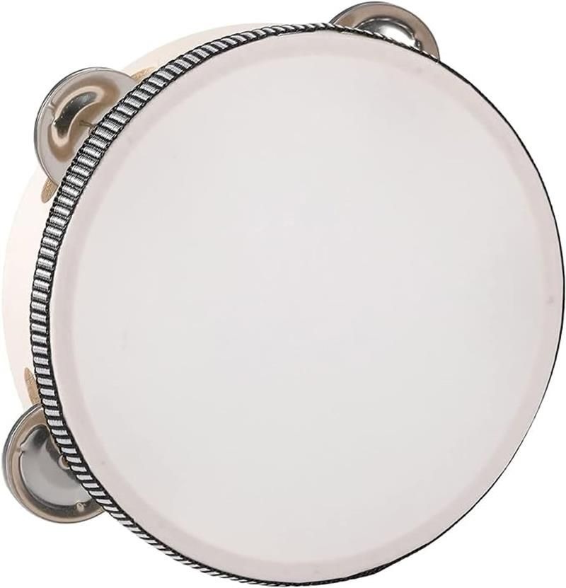 ポータブルタンバリン 8インチ 楽器 タンバリン 金属製の鐘 打楽器 ギフト タンバリン ビート 楽器 KTVパーティー 子供向けゲーム用