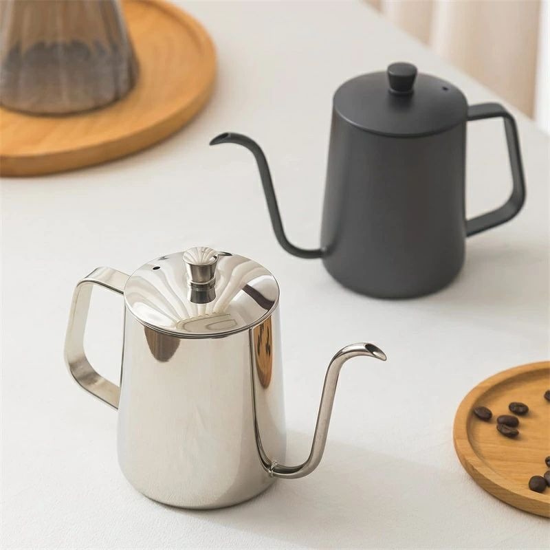 樂天商城 - ドリップポット コーヒーポット コーヒードリップ用ポット ステンレス 細口 直火 コーヒー やかん コーヒードリップ 器具 600ml