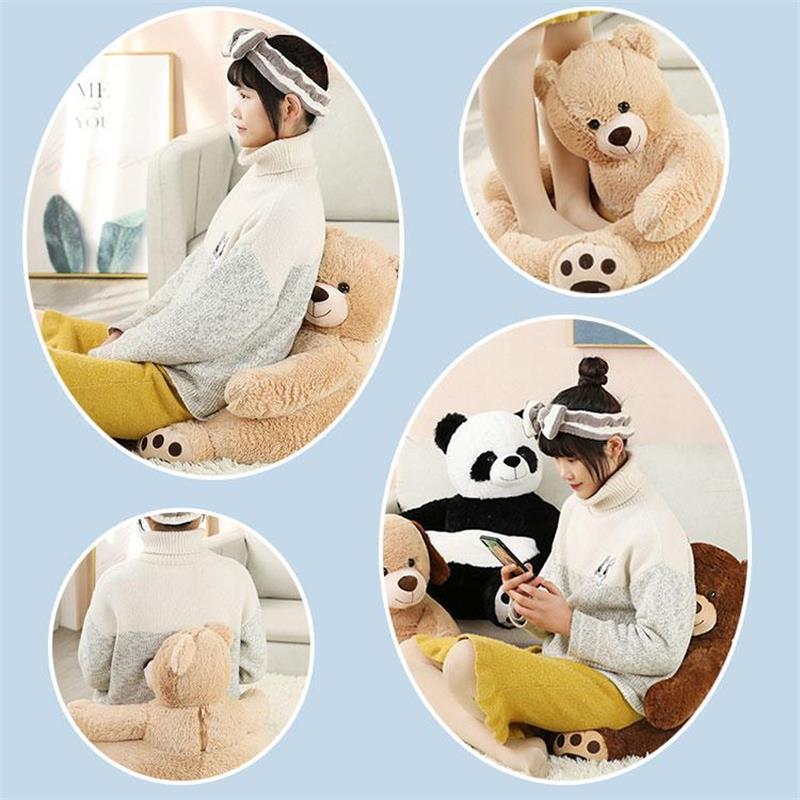 熊 座れるぬいぐるみ ベビーソファー お座り練習チェア パンダ 萌え萌え ふわふわ ...