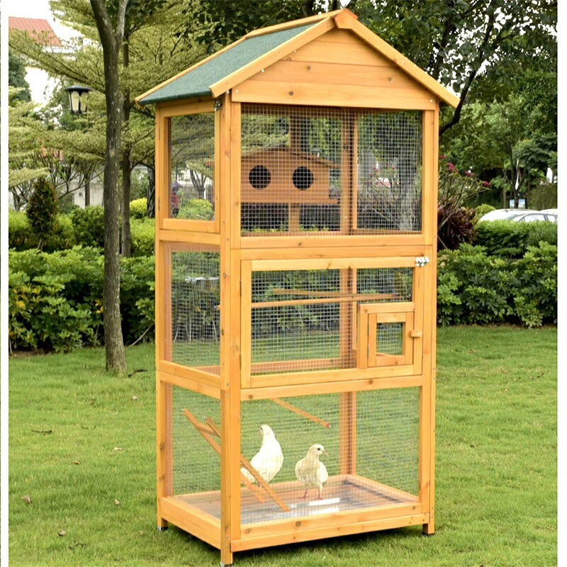 ケージ 鳥かご 複数飼い とりかご 鳥かご 鳥かご 大型 ソリッドウッド 環境に配慮 亜鉛めっき材 防腐 防水 日焼け止め 耐久性 がっしりした しっかりした 清潔にしやすい 四季の適用