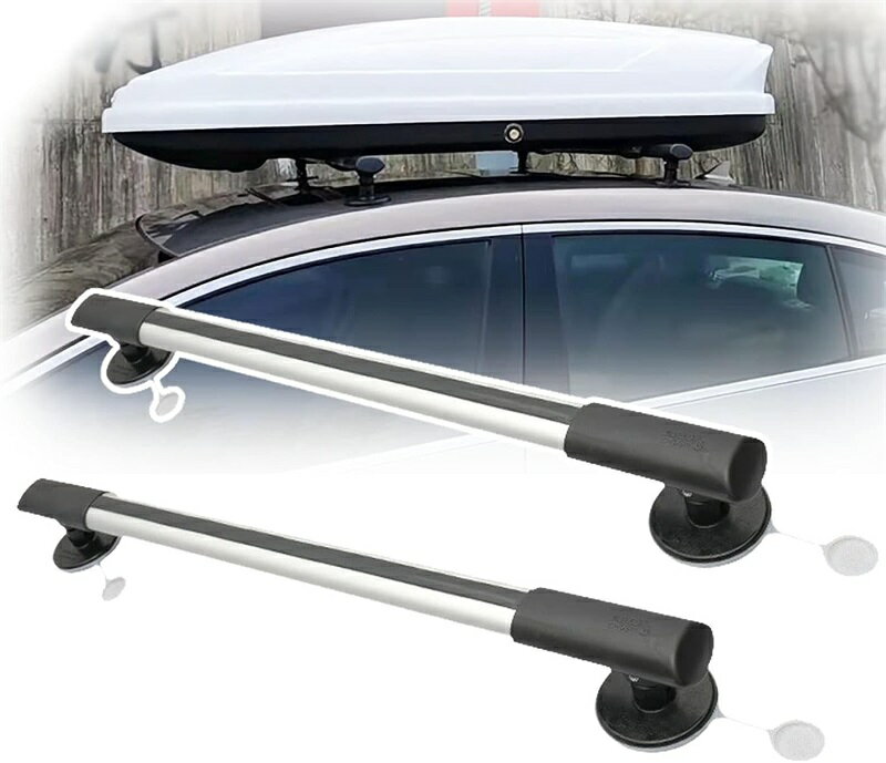 ユニバーサルアジャスタブルルーフラック、マグネットカークロスバー、取り外し可能なラゲッジラック、アルミロッド+ ABS、150kg荷重,88-103cm 103cm