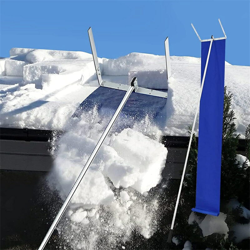 屋根雪下ろし棒 雪降ろし棒 スノーレーキ 雪落とし 屋根 スノーダンプ 雪下ろし道...