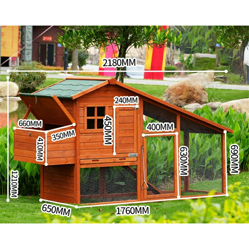 鶏小屋、大型木製鶏ケージ、屋外用の飼育ケージ、...の紹介画像2