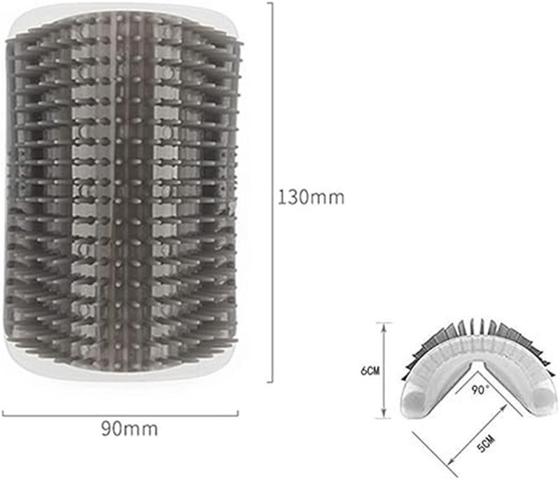 ミソラ雑貨屋の猫ブラシ 痒み止めブラシ ペットブラシ 猫 痒み止め 抜け毛 毛づくろい マッサージブラシ ペット用品 猫コーナーマッサージ 血液循環促進 退屈を解消｜アングル2