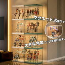 2680円 高品質フィギュアケースコレクションケース アクリルケースコレクションボックス収納ボックス 収納ケース 積み重ね可能 扉付きひな壇 内部3段式 組み立て式 日本語説明書PDF ぬいぐるみ 収納 1