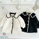 送料無料 ジャケット コート トップス 羽織り ベビー キッズ 赤ちゃん 子供 ベビー服 子供服 女の子 ガーリー 春 秋 冬 フレア フリル バイカラー モノ...