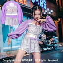新作!キッズダンス衣装 セットアップ チアダンス衣装 ヒップホップ チアリーダー 衣装 ジャズダンス 衣装 HIPHOP 女の子 セットアップ ダンス衣装 HI...