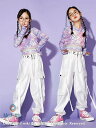 3点セット 人気新作 パープル スパンコール ダンス衣装 子供 キッズ 女の子 ジュニア 社交ダンス 衣装 ジャズダンス 衣装 チアリーダー コスチューム チア...