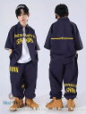 半袖シャツ パンツ ヒップホップダンス衣装 トップス HIPHOP キッズ 原宿系ダンス衣装 キッズダンス ヒップホップ ダンス 上下 男の子 女の子 ズボン ...