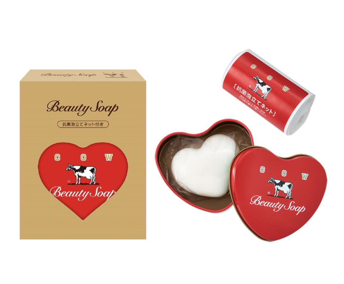 カウブランド 赤箱 ハート缶セット 石鹸 ミニハート缶　40g ミルクバター 配合 乳油 牛乳石鹸のサムネイル