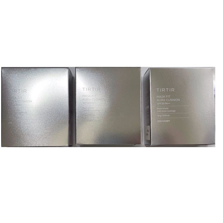 即日発送　国内正規品TIRTIR マスクフィットオーラクッション 21N 本体パフ 18g ファンデーション アットコスメ tirtir クッションファンデ シルバー　ポウダー　韓国　人気のサムネイル