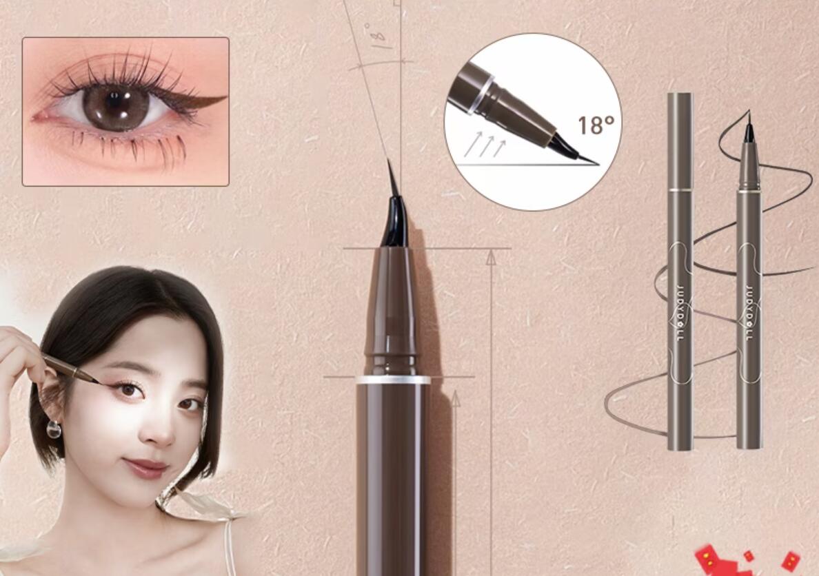 即日発送　ジュディドール アイライナー 0.014mm 極細 下まつげ アイライナー 防水 長持ち リキッドアイライナー 高発色 アイライン スムース 涙袋 初心者 便利のサムネイル