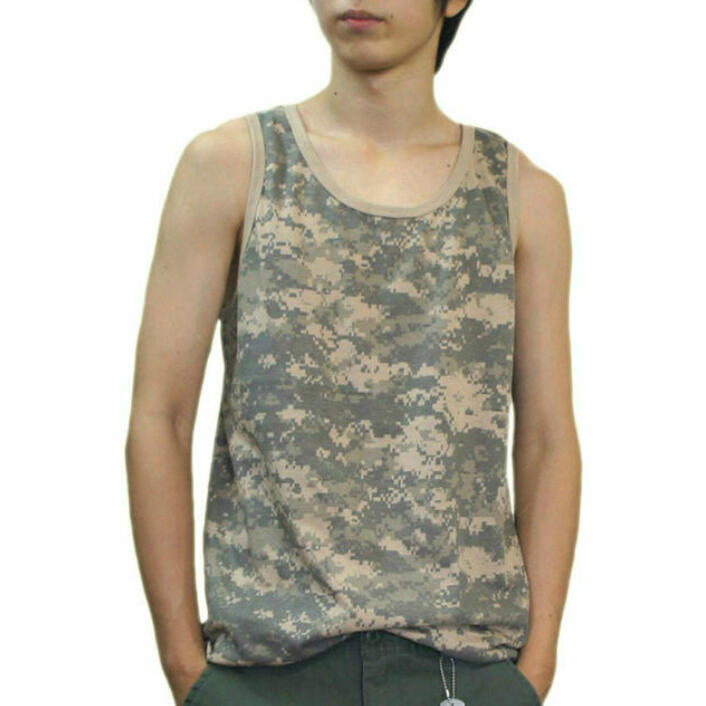 USAスタイル タンクトップ ACUデジタル迷彩 ロスコ Rothco Camo Tank Top BY USA！◎39shopで買い回P5倍3980円以上お買上送料無料