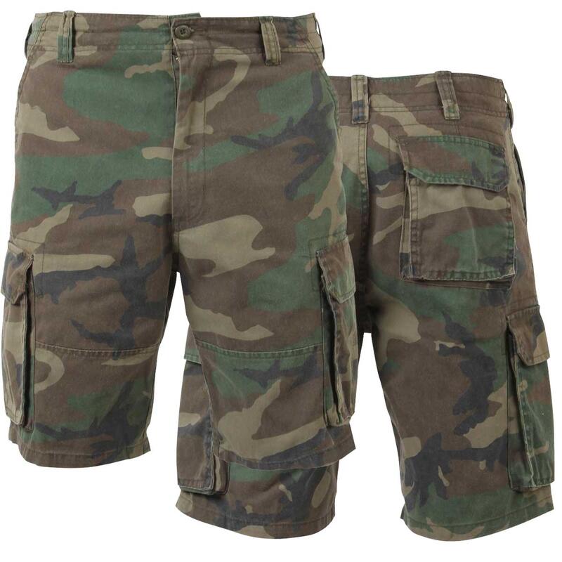 本当に大きいサイス 迷彩 ミリタリー ヴィンテージ加工 カーゴショーツ ロスコROTHCO Vintage Camo Short 米軍レプリカ！■楽天スーパーSALEお得クーポンと楽天カード払P12倍■楽天スーパーSALEお得クーポンと楽天カード払P12倍