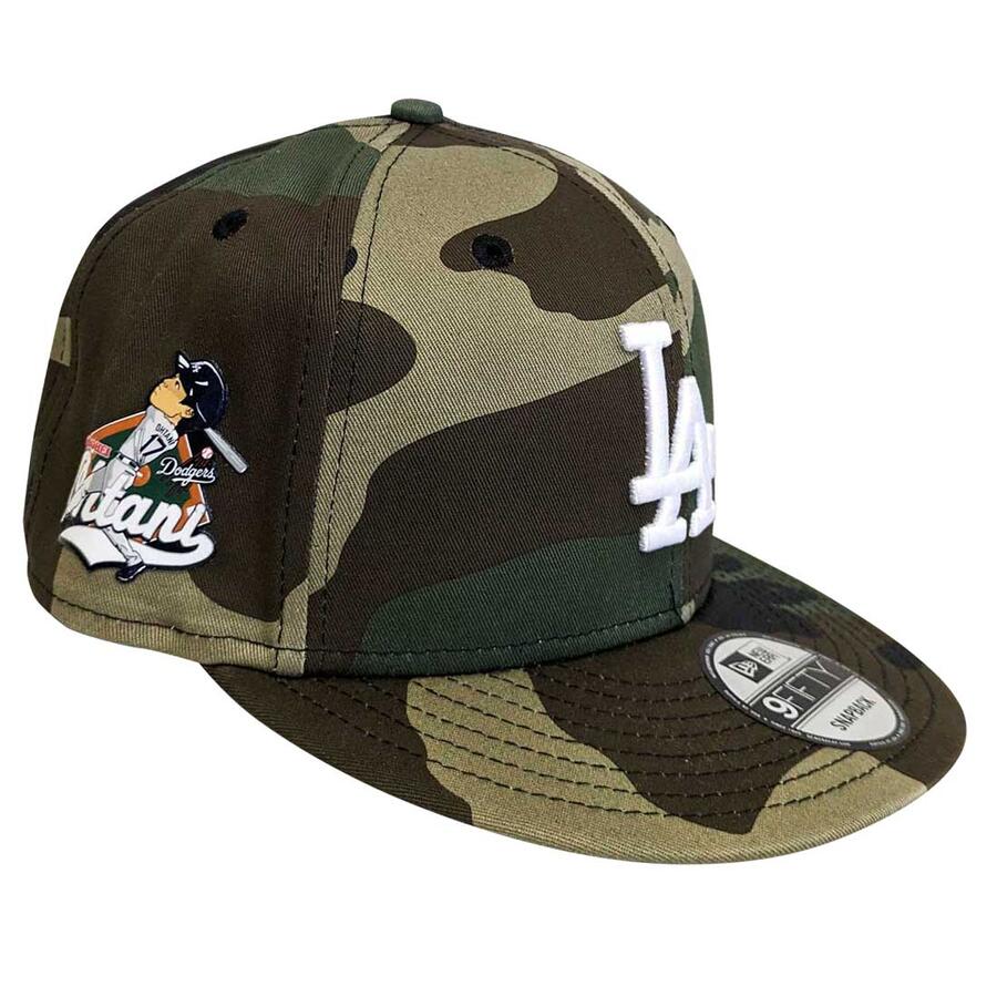 ドームで再開 迷彩 大谷翔平モデル NEW ERA ニューエラ 9fifty 950 CAP MLB公認 大谷バッティング パッチ付きLA ドジャース スナップバックキャップ ラッパーモデル◇39ショップ限定条件クリアで送料無料のサムネイル