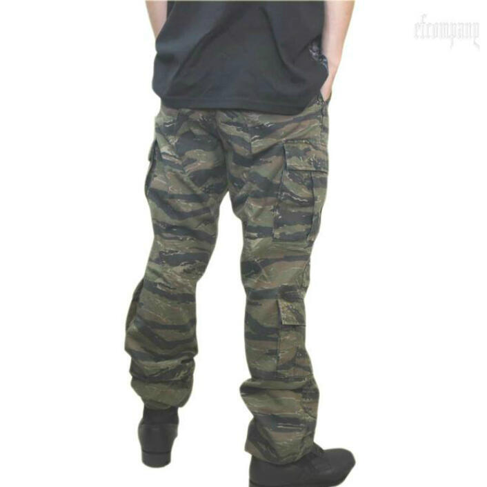 迷彩バトルルーパー 米軍ファティーグ8Pパンツ タイガーストライプ柄 ヴィンテージ加工 ロスコRothco Vintage Paratrooper Fatigue Pants！◎39shop買い回り3980円税込以上お買上で送料無料