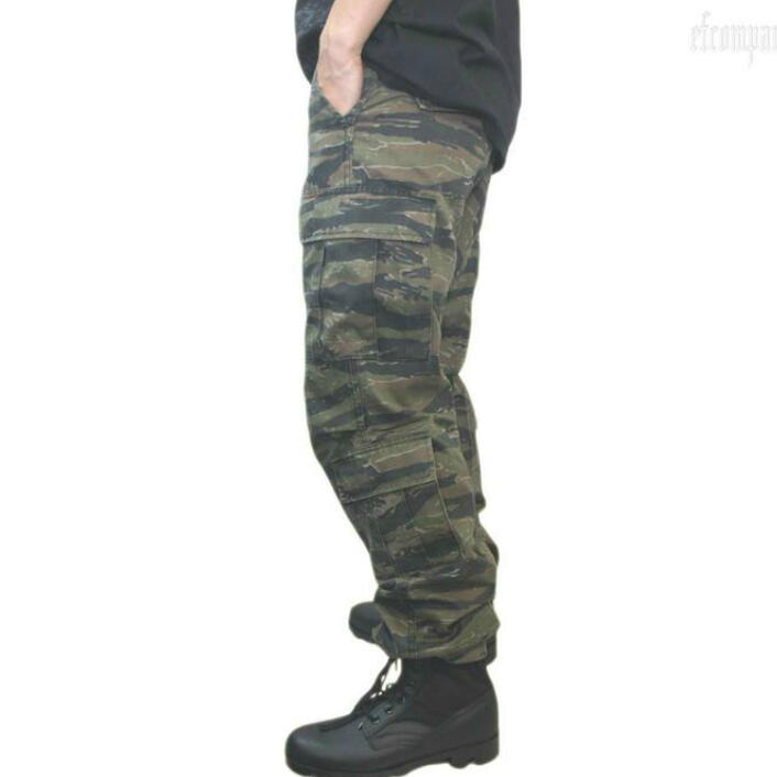 迷彩バトルルーパー 米軍ファティーグ8Pパンツ タイガーストライプ柄 ヴィンテージ加工 ロスコRothco Vintage Paratrooper Fatigue Pants！◎39shop買い回り3980円税込以上お買上で送料無料