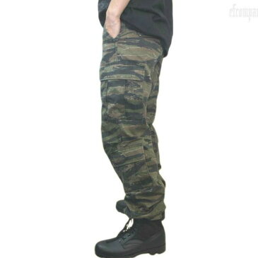 迷彩バトルルーパー 米軍ファティーグ8Pパンツ タイガーストライプ柄 ヴィンテージ加工 ロスコRothco Vintage Paratrooper Fatigue Pants【スーパーセールお気に入り登録＆購入でポイント山分】