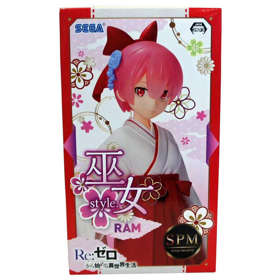 送料無料 未使用 Re：ゼロから始める異世界生活 フィギュア 巫女のラム美少女フィギュア スーパープレミアム ラム フリマ取引品！◇値引きクーポンと39ショップ限定条件クリアで送料無料