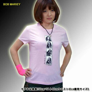 レゲー神様 ボブ・マーリィ ロック tシャツ　BOB MARIEYレジェンド・ワールド PINK ツアーtee