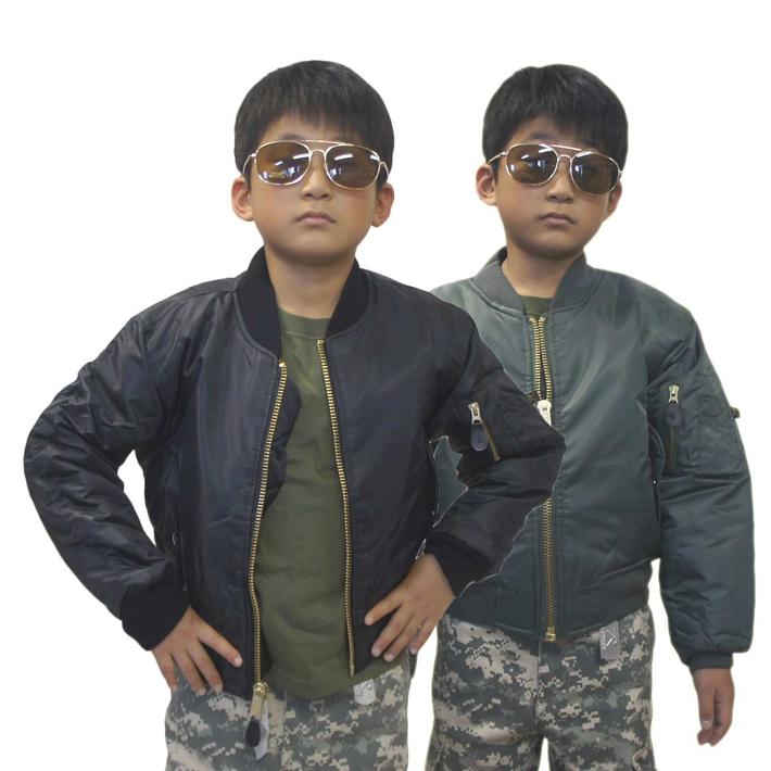 キッズ MA-1 USA直輸入 フライトジャケットロスコ 子供服 MA-1 FLIGHT JACKETS!◇39ショップ限定条件クリアで送料無料