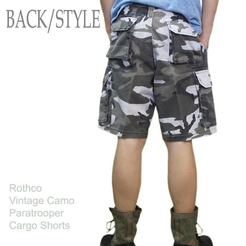 迷彩 ミリタリー ヴィンテージ加工 カーゴショーツ ロスコROTHCO Vintage Camo Short 米軍レプリカ！■楽天スーパーSALEお得クーポンと楽天カード払P12倍■楽天スーパーSALEお得クーポンと楽天カード払P12倍