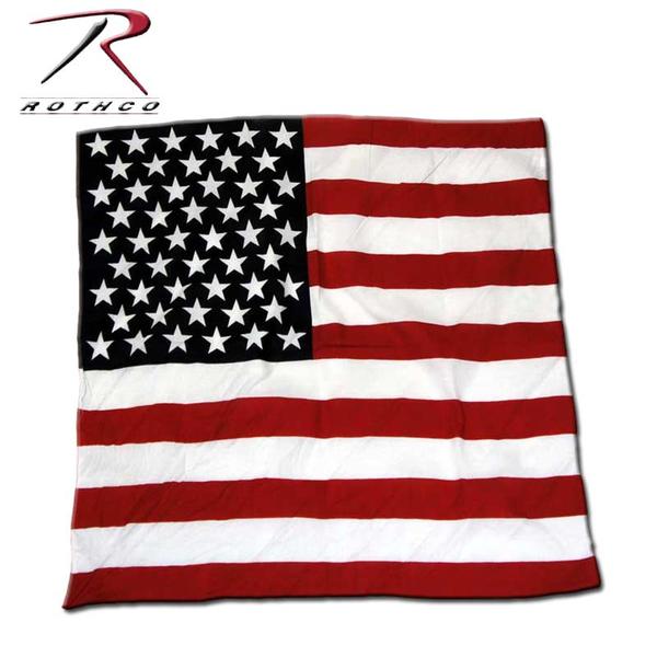 バンダナ　星条旗　USA　ロスコ ROTHCOミリタリー　U.S.FLAG　BANDANAS！◇値引きクーポンと39ショップ限定条件クリアで送料無料