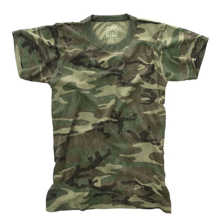 迷彩Tシャツ 子供 ミリタリー USED加工 キッズ ロスコアメリカ直輸入 ROTHCO KID CAMO T-SHIRTS 米軍 レプリカ仕様！◇値引きクーポンと39ショップ限定条件クリアで送料無料