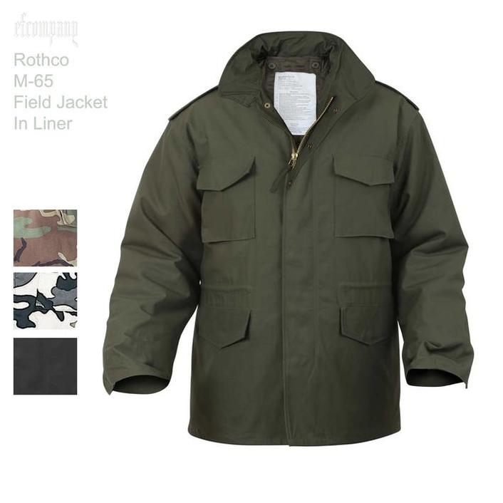 USAミリタリー 脱着式ライナー付 M65 フィールドジャケット ロスコ＜Rothco＞防寒シーズンも対応できる M-65 Field Jacket！◇値引きクーポンと39ショップ限定条件クリアで送料無料