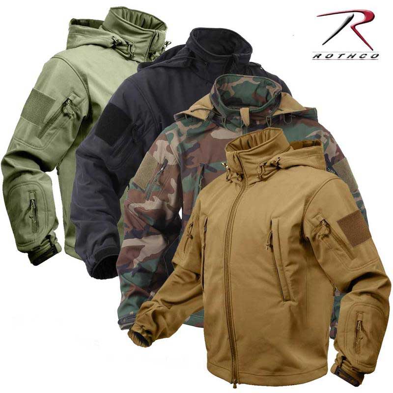 アウトドア 全天候向 最強ジャケット クティカル ソフトシェル ジャケット USAロスコ Rothco Special Ops Soft Shell Jacket ◇39ショップ限定条件クリアで送料無料