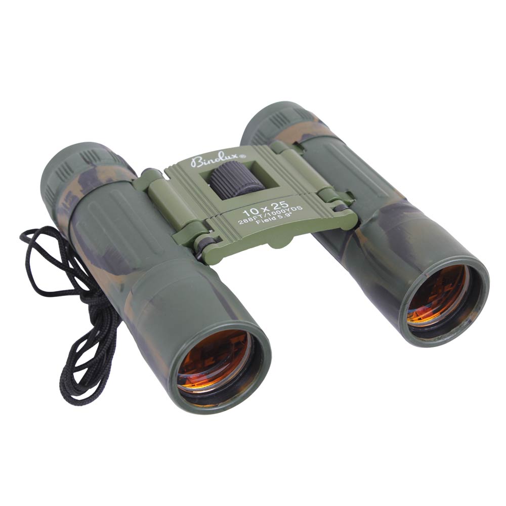 サバイバル 迷彩 コンパクト双眼鏡 倍率10倍 スコープ ロスコ10*25MM 幅サイズ調整可能 BINOLUX!◇値引きクーポンと39ショップ限定条件クリアで...