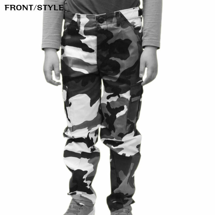 ROTHCO ロスコ 迷彩 カーゴパンツ キッズ 6ポケットB.D.Uパンツ シティ KIDS CAMOUFLAGE 　BDU PANTSめいさい　カモフラ！◎39shop買い回り3980円税込以上お買上で送料無料