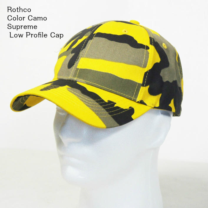 スティンガー イエローカモ 迷彩 ミリタリー シュプリーム キャップロスコRothco Color Camo Supreme Low Profile Cap！■楽天スーパーSALEお得クーポンと楽天カード払P12倍