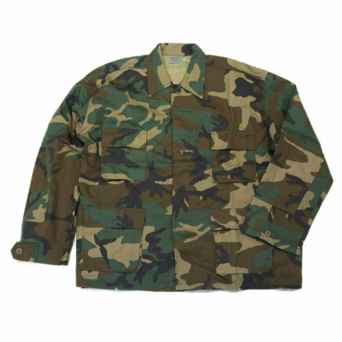 ビッグサイズ (USA) 迷彩B.D.U.ジャケット ウッドランドカモ ミリタリーアウター ロスコROTHCO Color Camo B.D.U SHIRTS！◇値引きクーポンと39ショップ限定条件クリアで送料無料