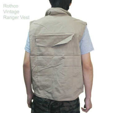 ロスコ ミリタリー サバイバル フィッシングベスト 多機能 チョッキ(カーキ) ROTHCO RANGER VESTS【全品対象3980円税込み以上お買上で送料無料