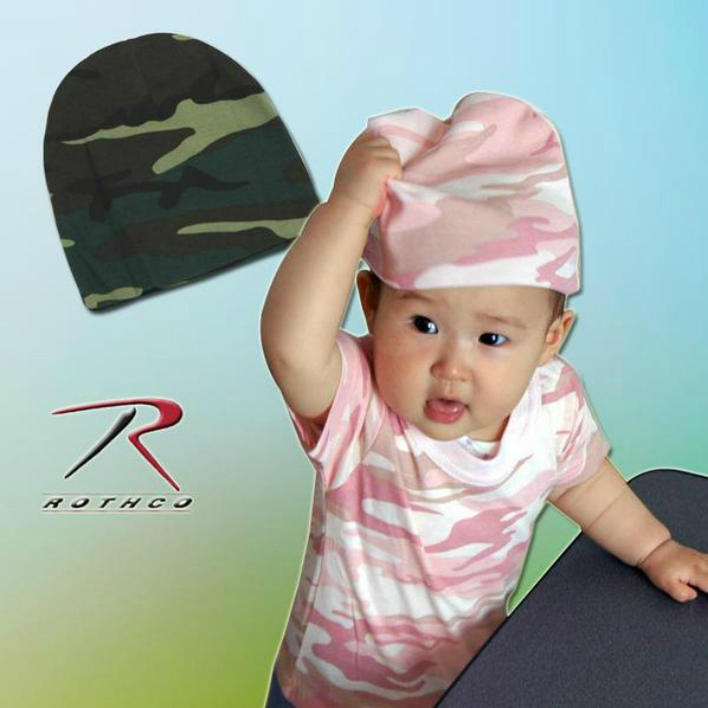 アメリカン ベイビー 迷彩 ニットキャップロスコ【Rothco】BABY CRIB CAP！◇値引きクーポンと39ショップ限定条件クリアで送料無料 2