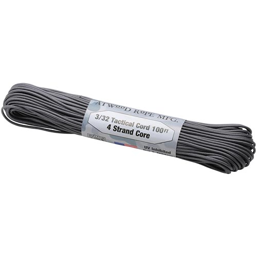 アトウッドロープ Atwood Rope 登山 アウトドア 万能ロープ タクティカルコード グラファイト太さ2.4mm 44010