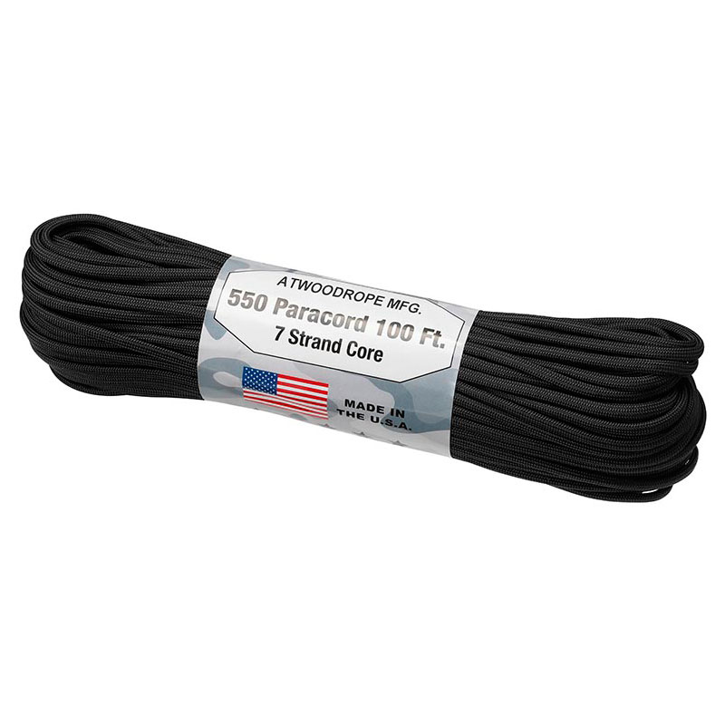 アトウッドロープ Atwood Rope ロープ パラコード 4mm/30m ブラック 44028