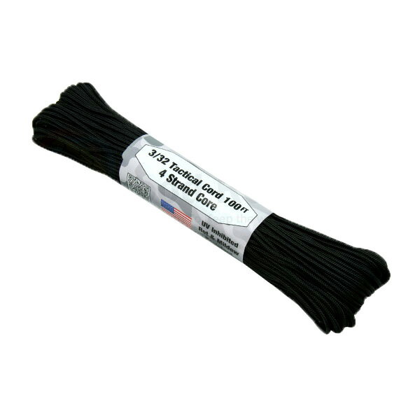 アトウッドロープ Atwood Rope  万能ロープ タクティカルコード ブラック 30m 44041