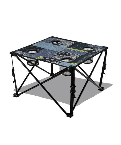 K271-228-R KiU キウ アウトドアフォールディングテーブル バンダナパッチワーク