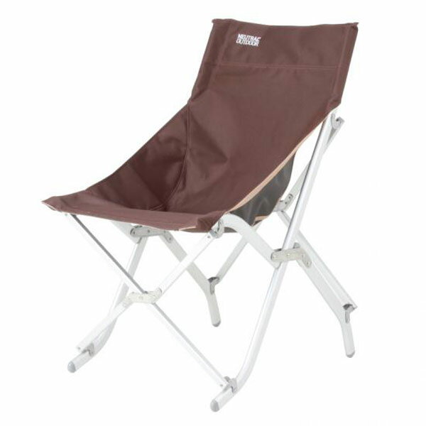 NEUTRAL OUTDOOR ニュートラルアウトドア NT-FC02B フォールディングチェアHIGHブラウン 収納袋付き 24230