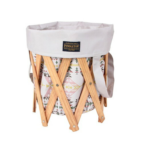 PENDLETON アウトドアギア フォールディングラウンドバスケット MC702 Folding RD Basket アイボリー 19801181040000 10040