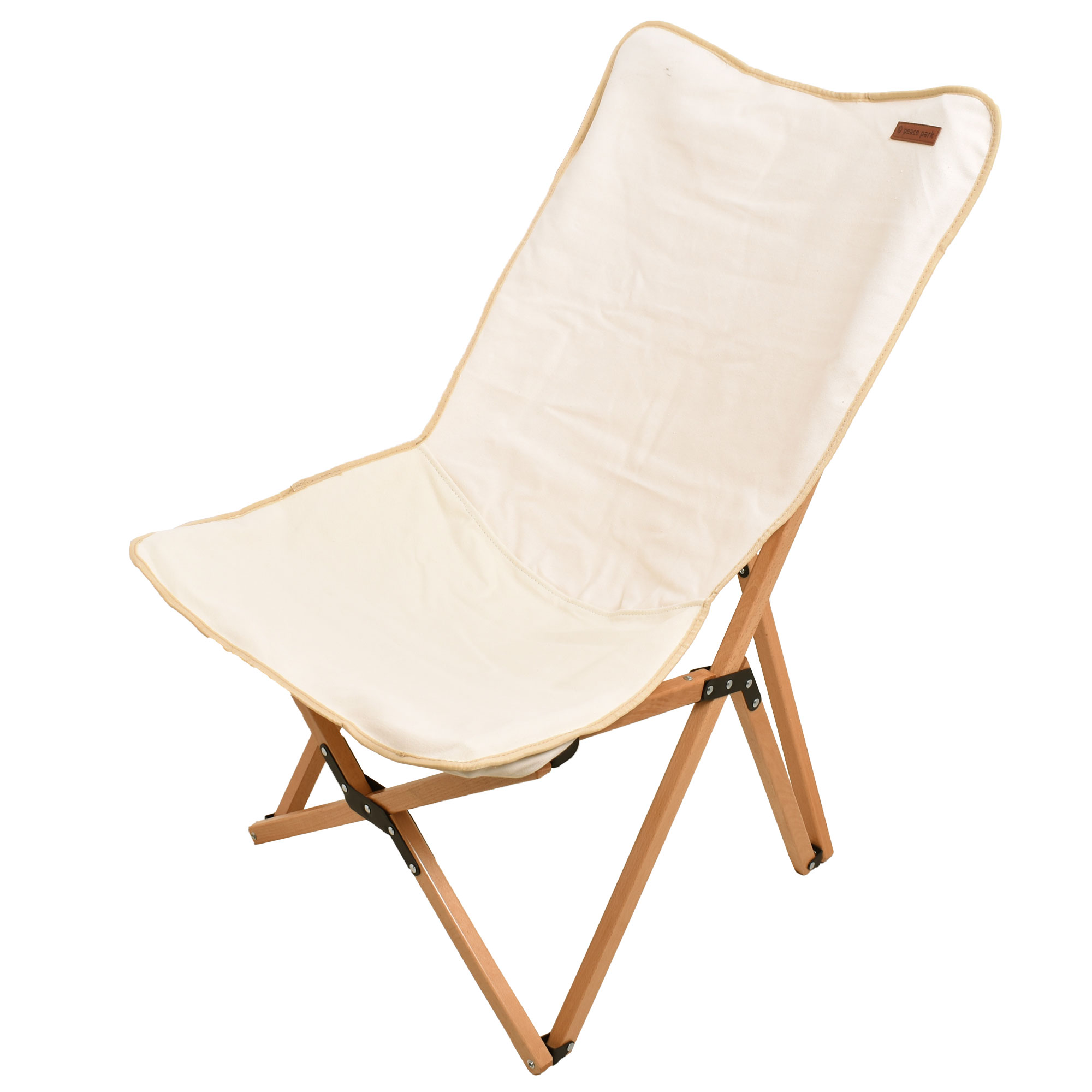 peace park フォールディング ウッドチェア ミディアム FOLDING WOOD CHIAR MEDIUM ホワイト PP0420WH