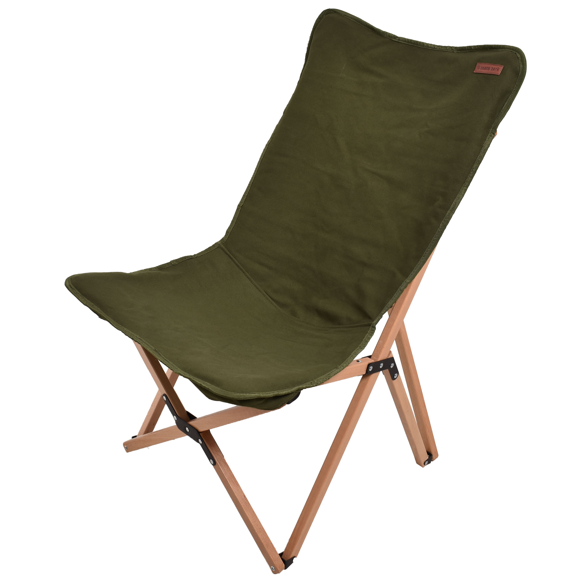 peace park フォールディング ウッドチェア ミディアム FOLDING WOOD CHIAR MEDIUM モスグリーン PP0426GN