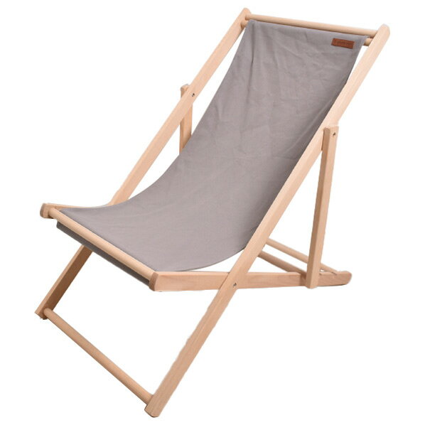 peace park ウッデン ビーチチェア WOODEN BEACH CHAIR グレー PP0461GR