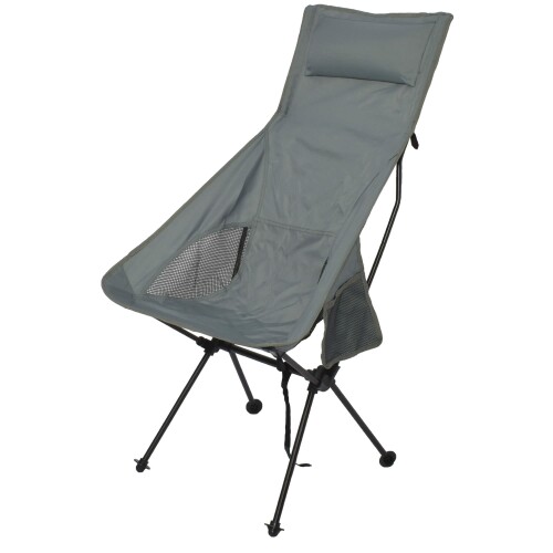 peace park ポータブル アルミチェア PORTABLE ALUMI CHAIR HIGH グレー PP0533GR