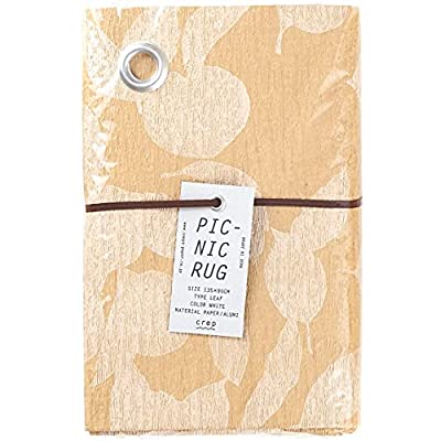 山陽製紙 レジャーシート PICNIC RUG LEAF ホワイトM 90×135cm