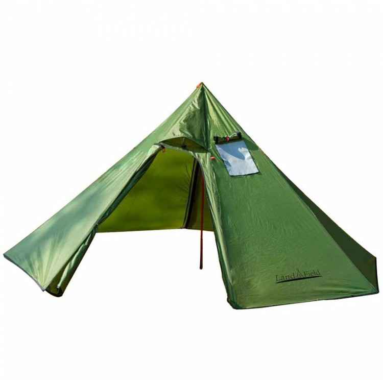 Landfield ワンポールテント 2～3人用 グリーン LF-OT010-GR