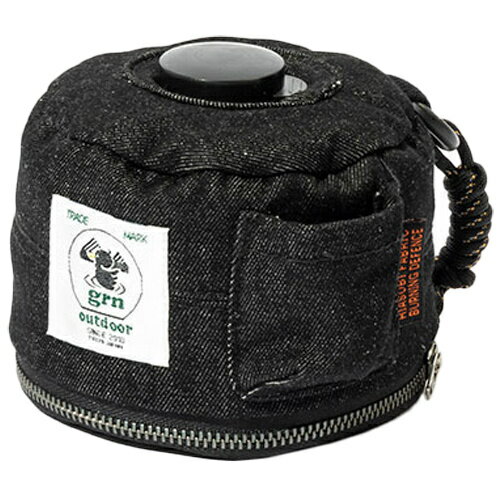 grn outdoor コンロ用収納袋 ヒアソビ キャンパーカバー 250 ver.2 HIASOBI CAMPER COVER 250 ブラックデニム GO2425Q