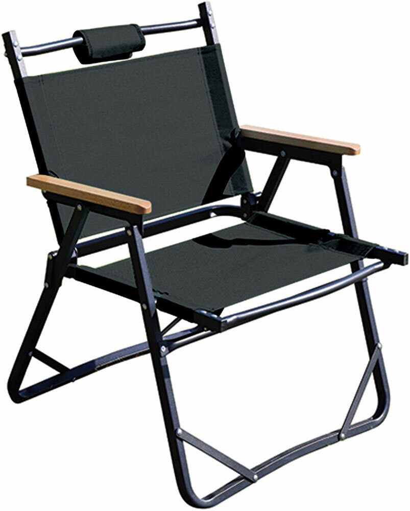 アウトドアマン OUTDOOR MAN アルミローチェアー ブラック KOFT-002B